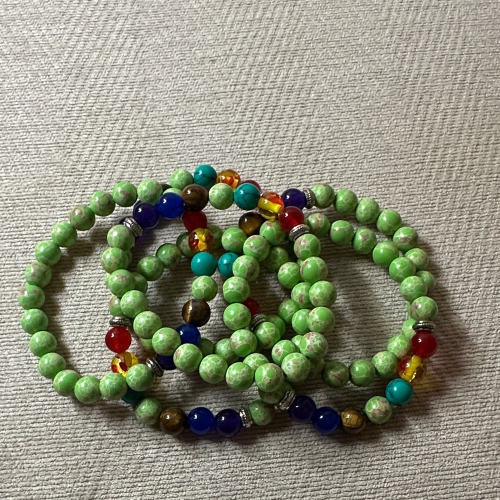 Bracelet Multicolor Beaded Set Of (6) - Picture 6 of 9